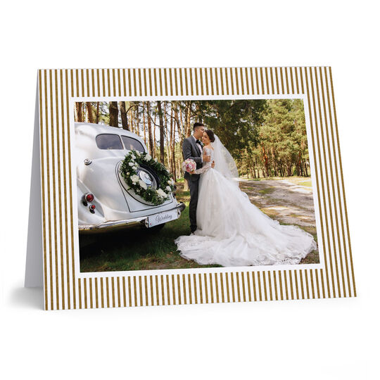 Gold Foil Press Paragon Folded Holiday Photo Cards